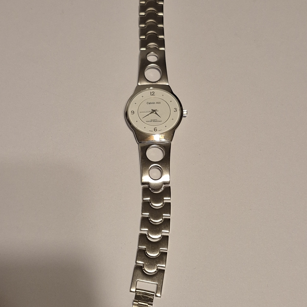 Calvin Hill Silver Analog Watch